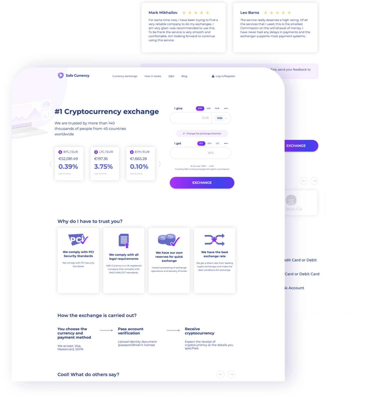 safe currency webpage screenshot
